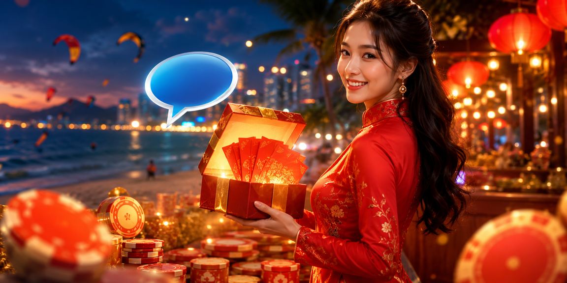 Khuyến mãi đặc biệt mừng Tết với phong bao lì xì và trang phục truyền thống